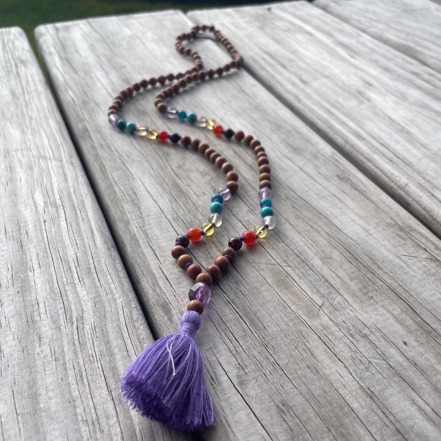Chakra Mala 6mm with Wood