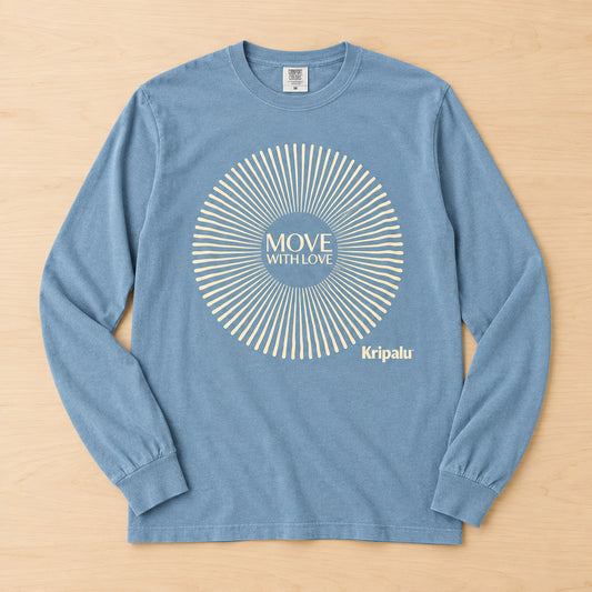 Sunburst Move with Love 100% Cotton Comfort Colors Long Sleeve T-Shirt
