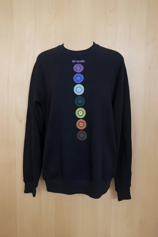 Kripalu Radial 7 Chakras Crewneck Raglan Sweatshirt